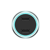 JELLICO autós töltő F17 PD 60W 2xUSB-C Fekete - 1. kép