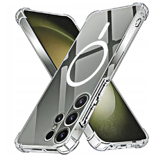  Techsuit - Ütésálló Átlátszó Szilikon MagSafe Tok - Samsung Galaxy S23 Ultra - Átlátszó tok