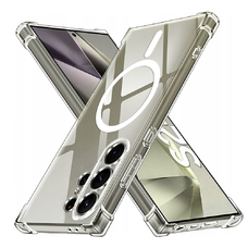  Techsuit - Ütésálló Átlátszó Szilikon MagSafe - Samsung Galaxy S24 Ultra - Átlátszó tok