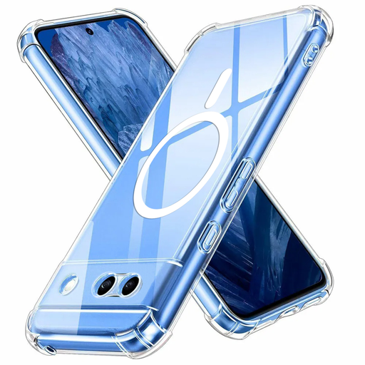 Techsuit - Ütésálló Tiszta Szilikon MagSafe - Google Pixel 8a - Átlátszó tok Techsuit - Ütésálló Tiszta Szilikon MagSafe - Google Pixel 8a - Átlátszó tok