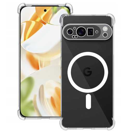 Techsuit - Ütésálló Átlátszó Szilikon MagSafe - Google Pixel 9 Pro - Átlátszó tok Techsuit - Ütésálló Átlátszó Szilikon MagSafe - Google Pixel 9 Pro - Átlátszó tok
