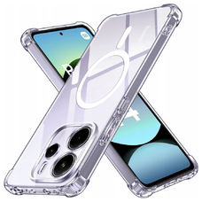  Techsuit - Ütésálló Átlátszó Szilikon MagSafe - Xiaomi Redmi Note 14 5G - Átlátszó tok