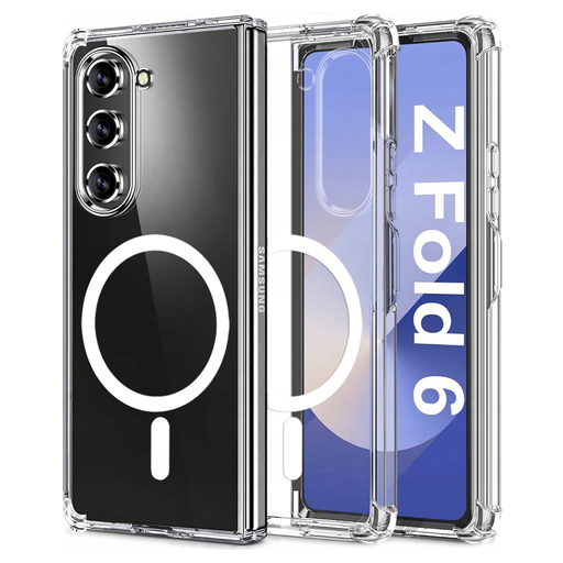 Techsuit - Ütésálló Átlátszó Szilikon MagSafe Tok - Samsung Galaxy Z Fold6 - Átlátszó tok Techsuit - Ütésálló Átlátszó Szilikon MagSafe Tok - Samsung Galaxy Z Fold6 - Átlátszó tok
