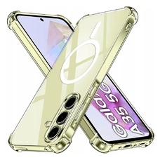  Techsuit - Ütésálló Átlátszó Szilikon MagSafe - Samsung Galaxy A35 5G - Átlátszó tok