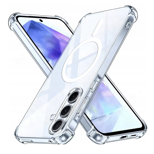 Techsuit - Ütésálló Átlátszó Szilikon MagSafe - Samsung Galaxy A55 5G - Átlátszó tok Techsuit - Ütésálló Átlátszó Szilikon MagSafe - Samsung Galaxy A55 5G - Átlátszó tok