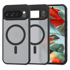  Techsuit - HaloFrost MagSafe Sorozat - Google Pixel 9 Pro XL - Fekete tok