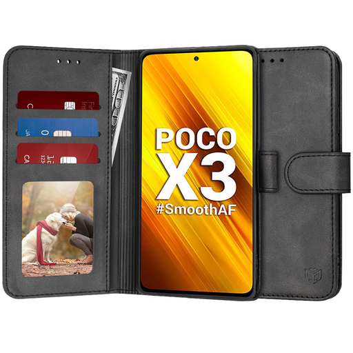 Techsuit - Napló Könyv - Xiaomi Poco X3 / Poco X3 NFC / Poco X3 Pro - Fekete tok Techsuit - Napló Könyv - Xiaomi Poco X3 / Poco X3 NFC / Poco X3 Pro - Fekete tok