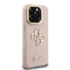 Guess PU Grained 4G Logo Stand Camera Frame tok iPhone 15 Pro Pink - 2. kép