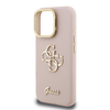 Guess PU Grained 4G Logo Stand Camera Frame tok iPhone 15 Pro Pink - 3. kép