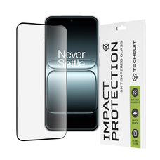  Techsuit - 111D Teljes Fedésű / Teljes Ragasztású Üveg - OnePlus 13T - Fekete üvegfólia
