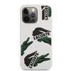 Lacoste Liquid Silicone Allover Pattern tok iPhone 13 Pro White - 1. kép