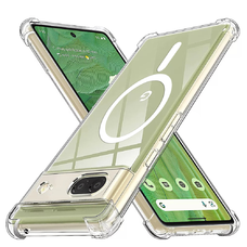  Techsuit - Ütésálló Átlátszó Szilikon MagSafe - Google Pixel 7 - Átlátszó tok