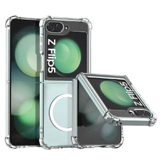  Techsuit - Ütésálló Átlátszó Szilikon MagSafe - Samsung Galaxy Z Flip5 - Átlátszó tok