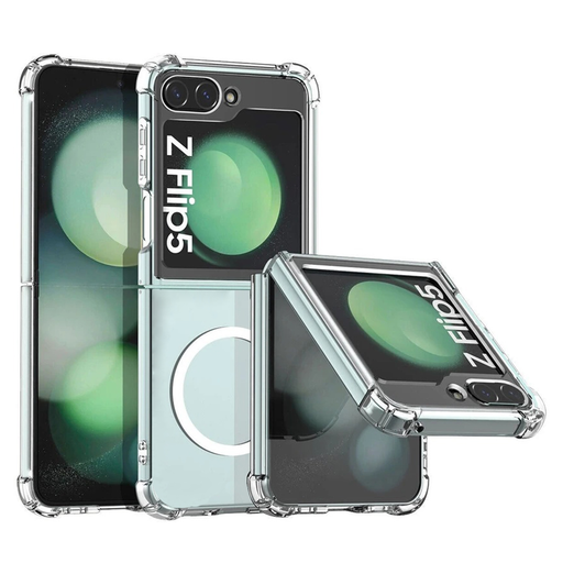 Techsuit - Ütésálló Átlátszó Szilikon MagSafe - Samsung Galaxy Z Flip5 - Átlátszó tok Techsuit - Ütésálló Átlátszó Szilikon MagSafe - Samsung Galaxy Z Flip5 - Átlátszó tok