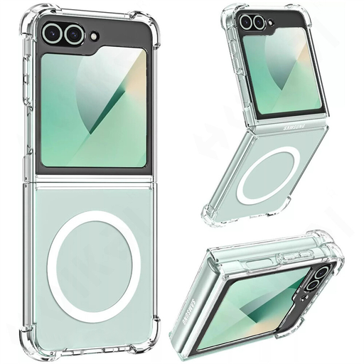 Techsuit - Ütésálló Átlátszó Szilikon MagSafe - Samsung Galaxy Z Flip6 - Átlátszó tok Techsuit - Ütésálló Átlátszó Szilikon MagSafe - Samsung Galaxy Z Flip6 - Átlátszó tok