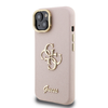 Guess PU Grained 4G Logo Állvány Kamerakeretes tok iPhone 13 Pink - 0. kép
