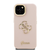 Guess PU Grained 4G Logo Állvány Kamerakeretes tok iPhone 13 Pink - 1. kép