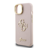Guess PU Grained 4G Logo Állvány Kamerakeretes tok iPhone 13 Pink - 3. kép