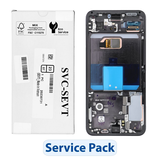 ServicePack LCD Kijelző SAMSUNG S22 S901 GH82-27520A Fekete