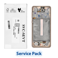 ServicePack LCD kijelző SAMSUNG A33 5G A336B GH82-28143D Arany,
