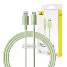 Baseus Habitat Sorozat gyorstöltő kábel USB - USB-C, 100W, 1m (zöld)