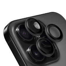 OBAL:ME Objektívvédő az Apple iPhone 15 Pro/15 Pro Max-hoz fekete titán, üvegfólia