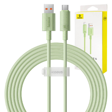 Baseus Habitat Series USB-USB-C gyorstöltő kábel, 2m, 100W (zöld)