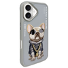 NIMMY tok GLASSES COOL DOG iPhone 16-hoz szürke tok - 0. kép
