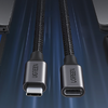 Ugreen USB 3.2 hosszabbító kábel US372 USB-C férfi-USB-C női Gen 2 0,5m (fekete) - 1. kép