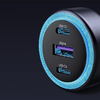 Autós töltő UGREEN, EC307, USB + 2X USB-C, 30W (fekete) - 1. kép