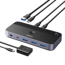 Ugreen USB 3.0 Megosztó Kapcsoló CM687 2 Be 4 Ki