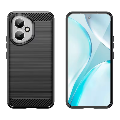 Tech-odev - Karbón-silikón - Honor 400 - Čierne puzdro