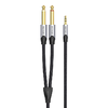 3,5 mm-es férfi - 2x 6,35 mm-es férfi audiokábel Vention BARHL 10m - 0. kép