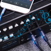 3,5 mm-es férfi - 2x 6,35 mm-es férfi audiokábel Vention BARHL 10m - 4. kép
