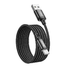 Hoco USB-A - USB-C kábel 3A 2 m fekete - 3. kép