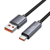 USB A - USB C kábel Hoco 5A kijelzővel 1 m fekete - 2. kép