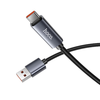 USB A - USB C kábel Hoco 5A kijelzővel 1 m fekete - 3. kép