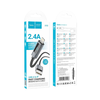 Hoco 2,4A kijelzős USB-A - Lightning kábel 1 m fekete - 4. kép