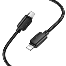 HOCO kábel Type C - Lightning PD 27W X113 1 m fekete