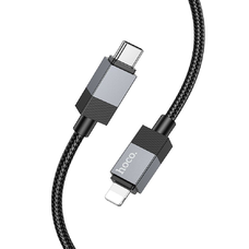 HOCO kábel Type C - Lightning PD 27W X110 1 m fekete