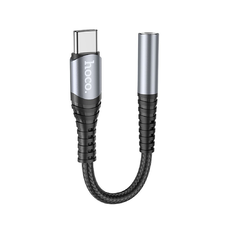 HOCO adapter AUX Jack 3,5 mm (női) to USB C (férfi) LS33 fém szürke