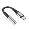 HOCO adapter AUX Jack 3,5 mm (női) to USB C (férfi) LS33 fém szürke - 4. kép