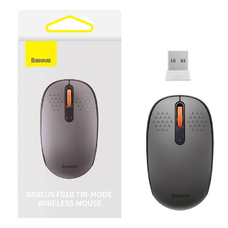 Baseus F01B vezeték nélküli egér, Tri-mode 2.4G BT 5.0 1600 DPI (szürke)