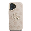 Guess PU 4G Metal Logo Stand Camera Frame tok iPhone 16 Pink - 1. kép