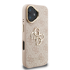 Guess PU 4G Metal Logo Stand Camera Frame tok iPhone 16 Pink - 2. kép