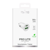 Puro Pro Lite autós töltő 1x USB-A + 1x USB-C Power Delivery 20W - Fehér - 0. kép