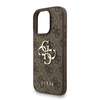 Guess PU 4G Metal Logo Szíjas tok iPhone 16 Pro Max Barna - 2. kép