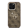 Guess PU 4G Metal Logo Stand Camera Frame iPhone 16 Pro Max tok Barna - 1. kép
