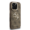 Guess PU 4G Metal Logo Stand Camera Frame iPhone 16 Pro Max tok Barna - 2. kép