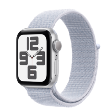Apple Watch SE2 v3 GPS 40mm Silver Alu Case with Blue Cloud Sport Loop